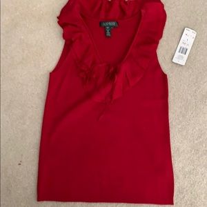 Lauren Red knit top